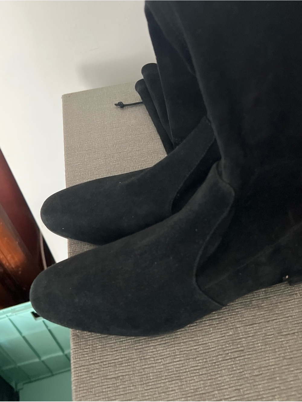 Stuart Weitzman lowland Black Suede Over-the-Knee Boots